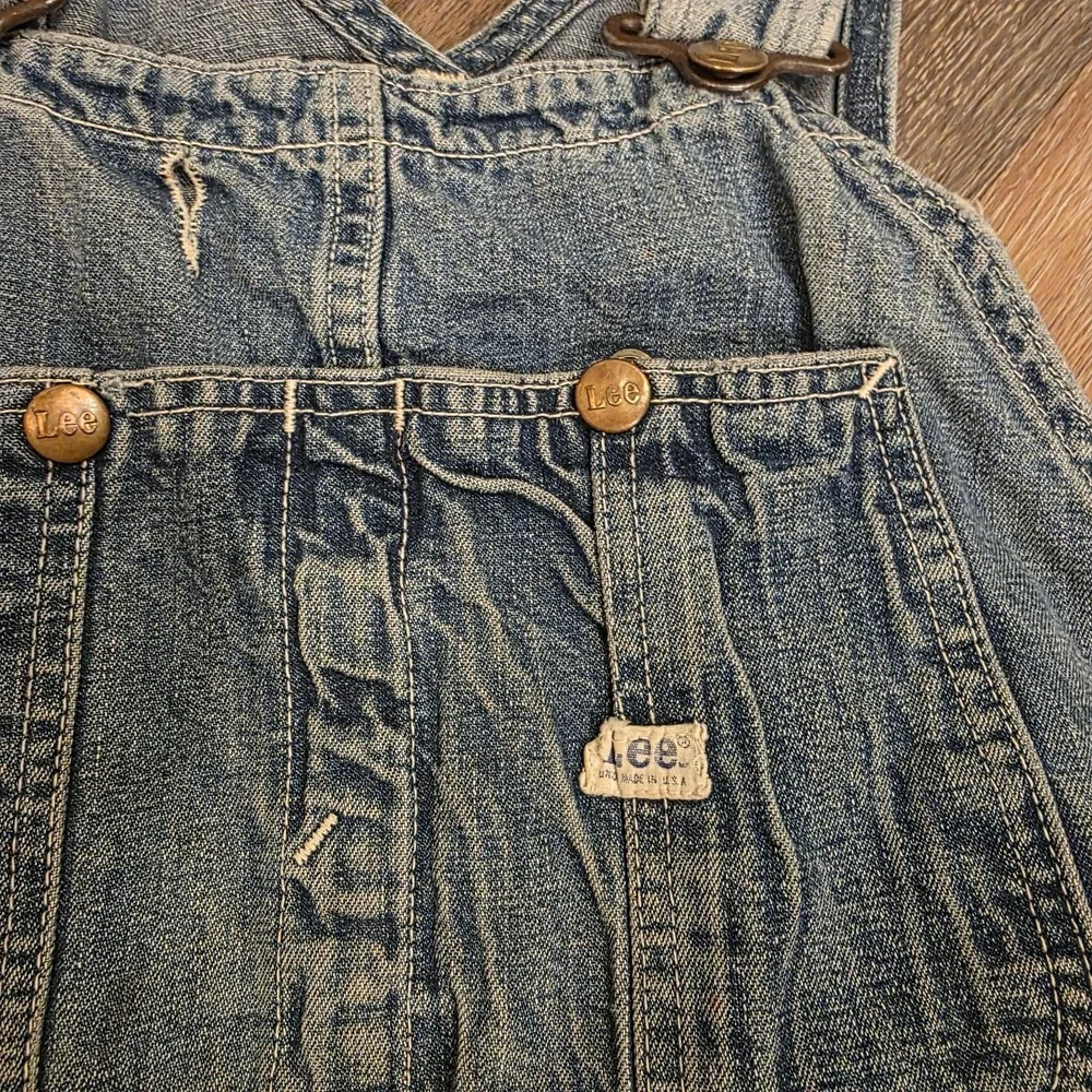 VTG Lee Denim‎ Overalls 1940s 1950s Sanforized Donut Buttons USA 29